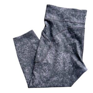 Lululemon Invigorate High Rise Tight 25” Dusky Lavender Denim Wash Cropped